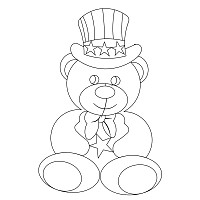 patriotic teddy 001